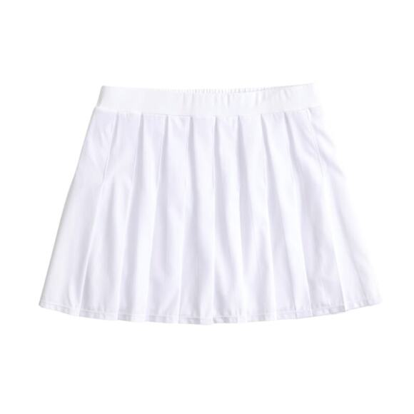 Abercrombie & Fitch Women's Traveler Pleated A-Line Mini Skort White Size XS